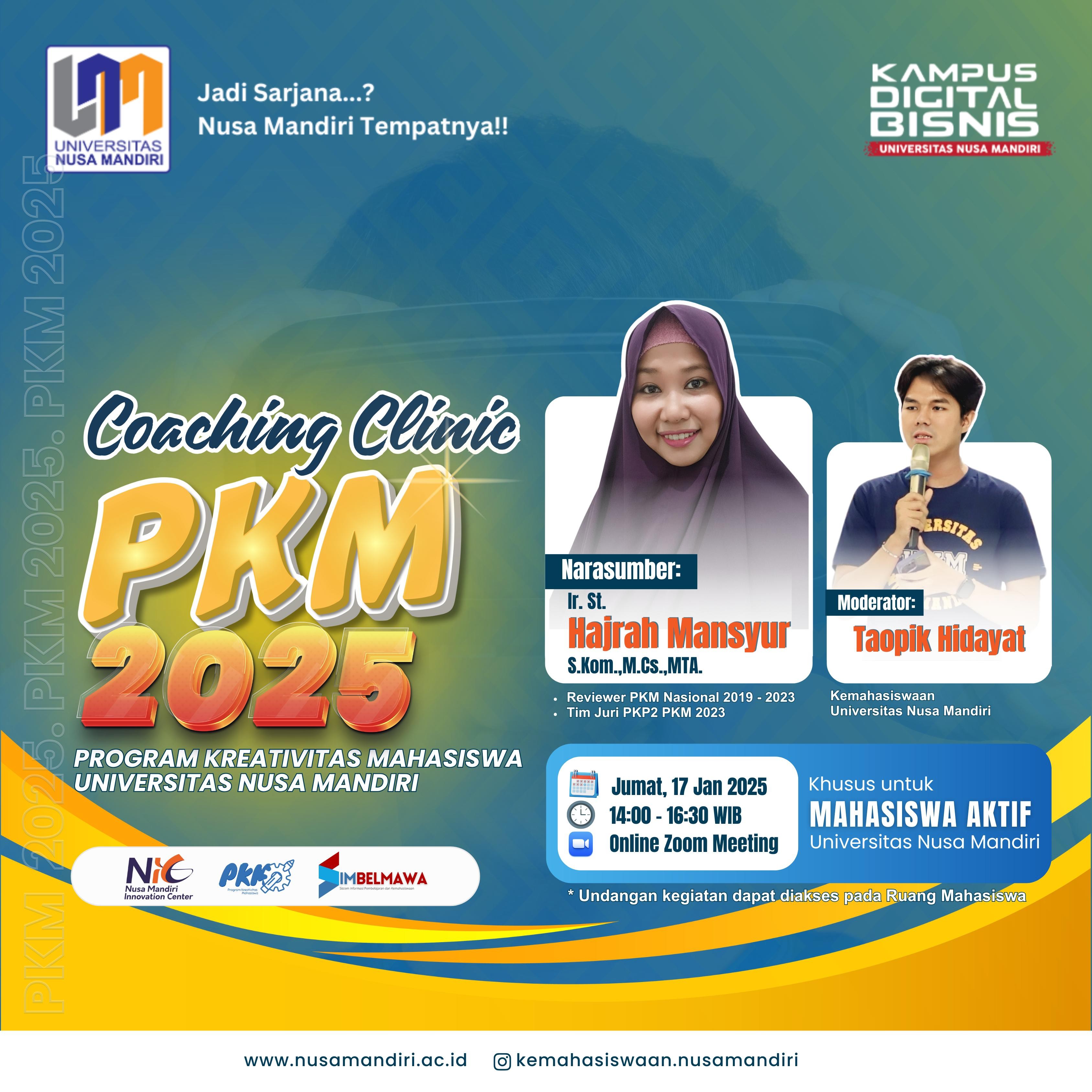 Coaching Clinic PKM 2025